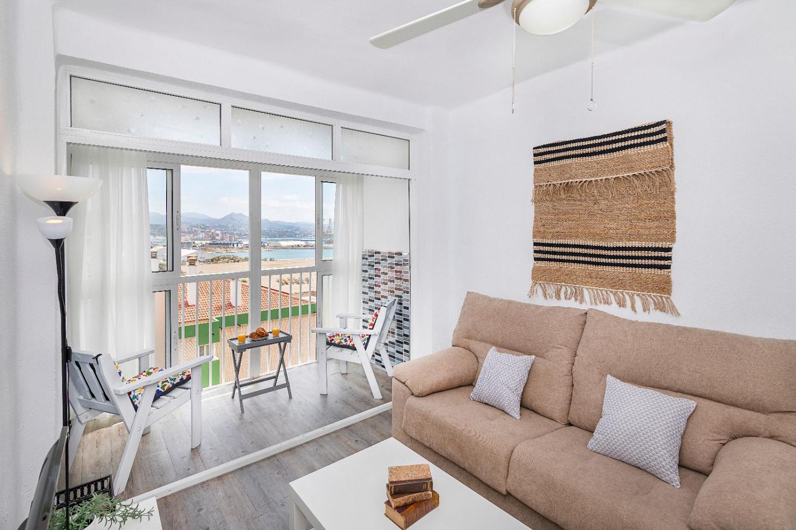 Impresionante Vista Al Mar - Elegante Apartamento Málaga Eksteriør billede